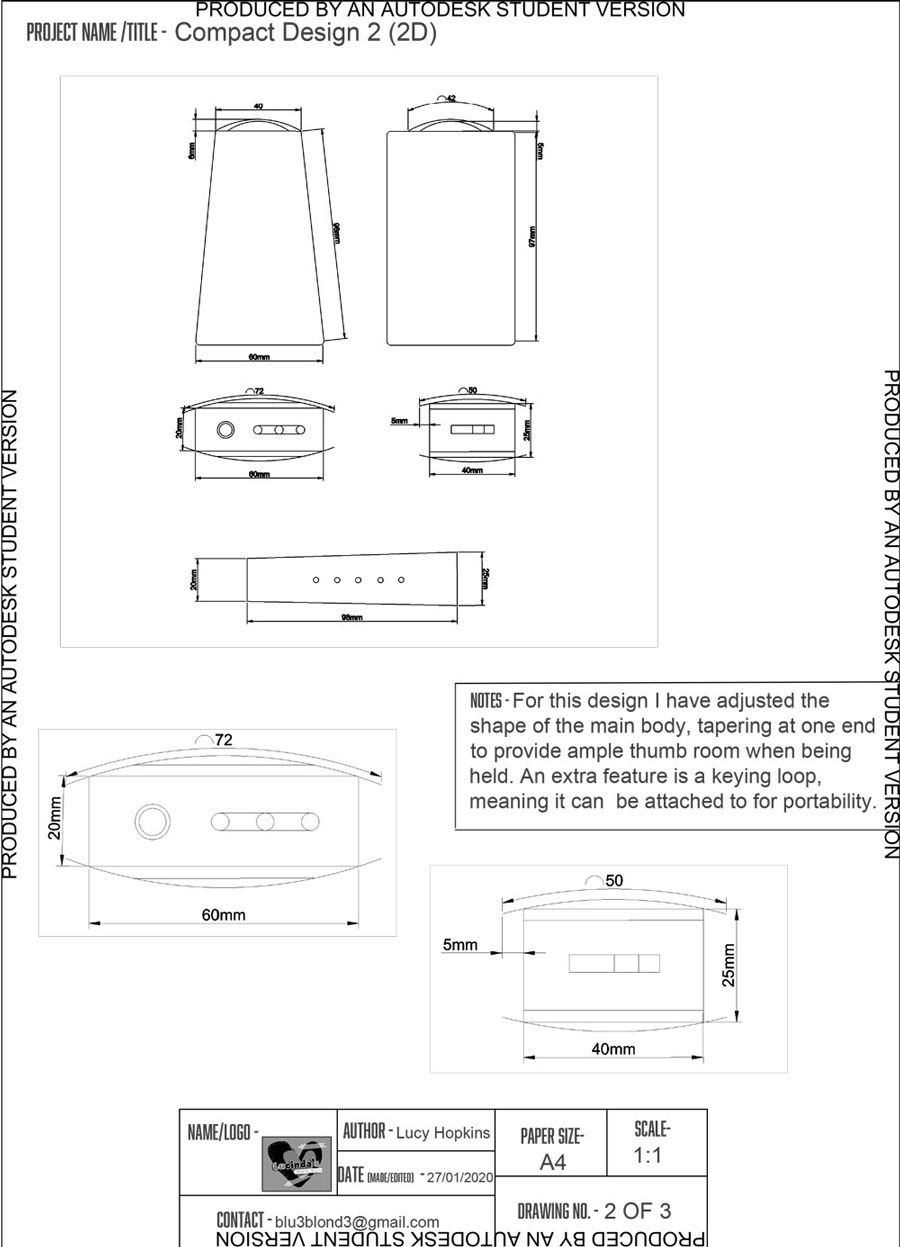 2D CAD drawing