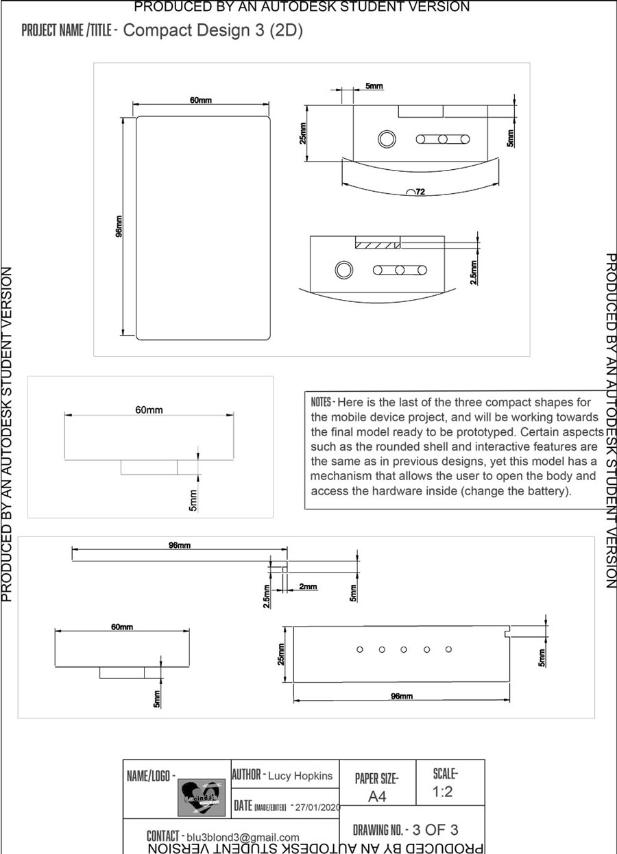 2D CAD drawing