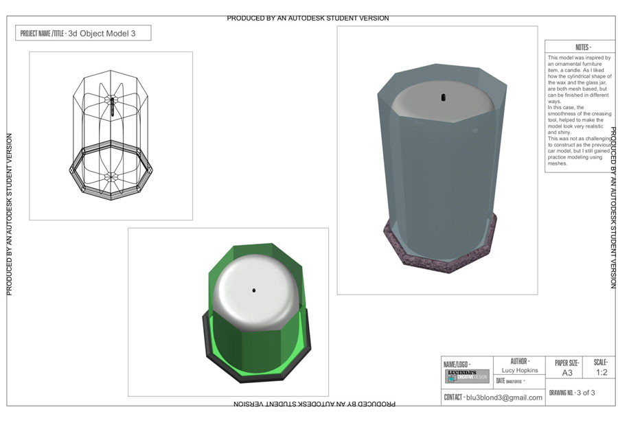 3D CAD Drawing