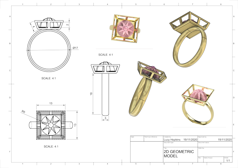 model sheet